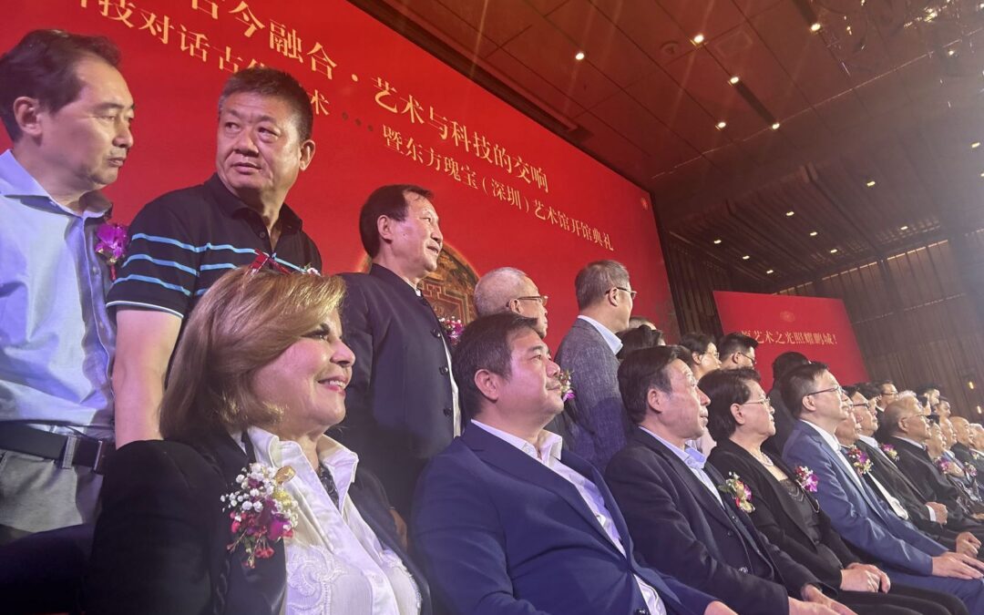 Mehri Madarshahi at the opening of the Oriental Jade Museum in Shenzhen